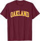 Oakland - Throwback Design - Classic T-Shirt - T-Shirt | Maroon