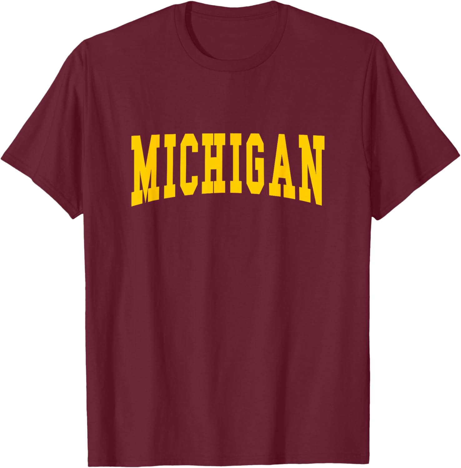MICHIGAN - Throwback Design - Classic T-Shirt - T-Shirt | Maroon