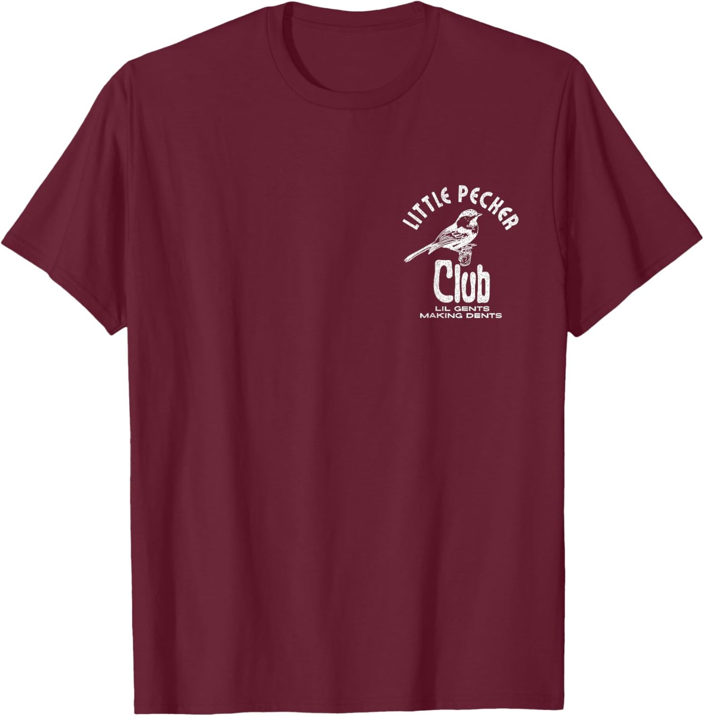 Little Pecker Club T-Shirt - T-Shirt | Maroon