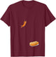Women's Funny Hotdog High Dive V-Neck T-Shirt - T-Shirt | Maroon