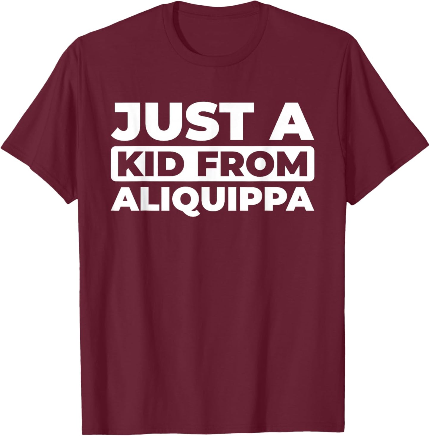 Us City - American Just A Kid From Pennsylvania Aliquippa T-Shirt - T-Shirt | Maroon