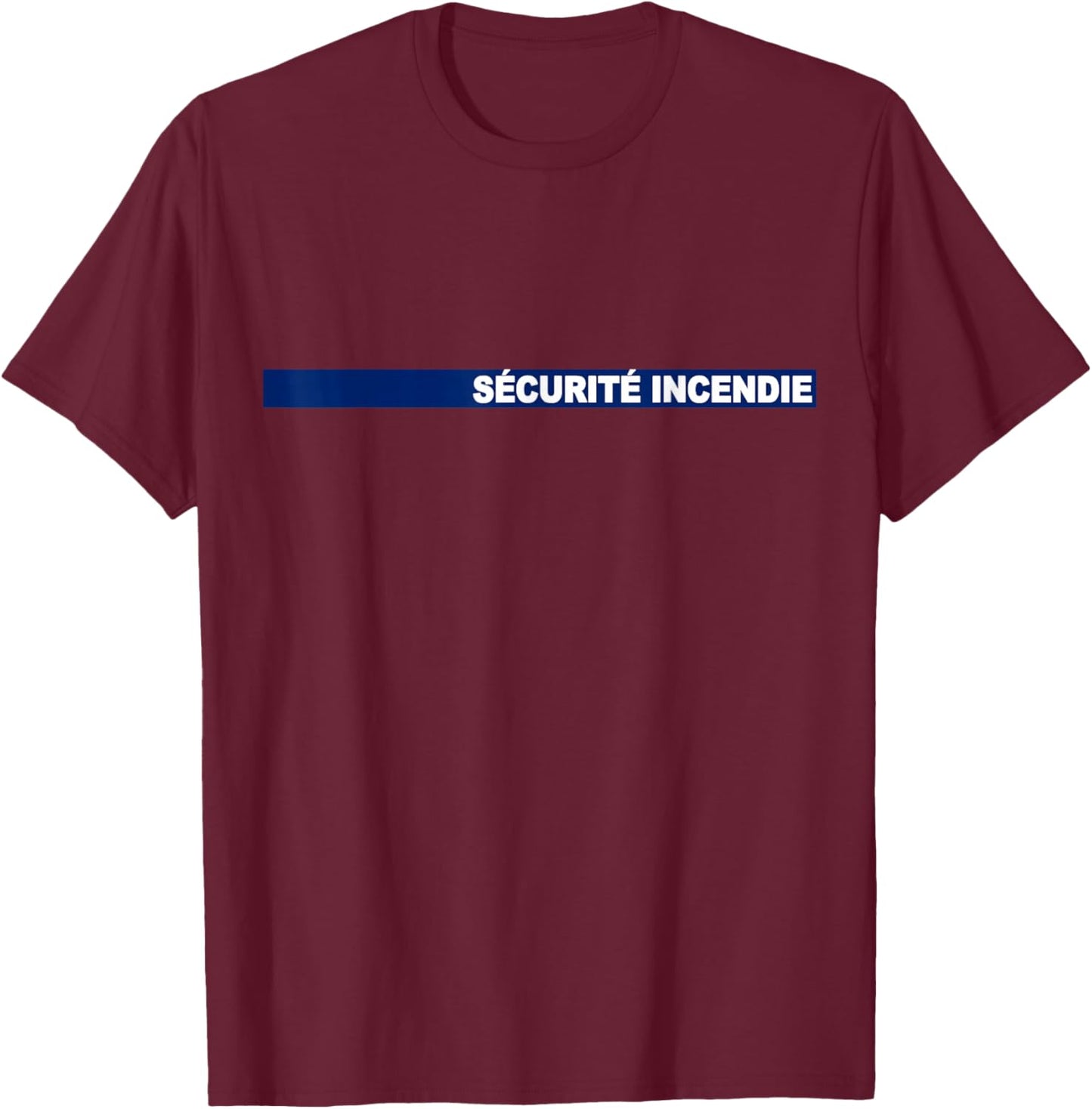 Fire Safety Officer - SSIAP T-Shirt - T-Shirt | Maroon