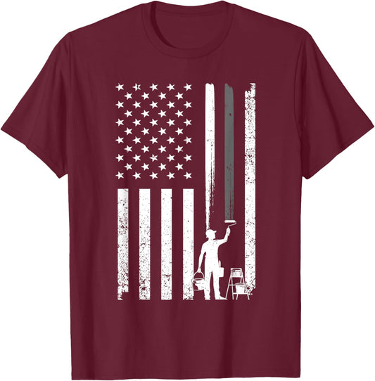 Cool Painter Art Women Painting Job House Painter T-Shirt - T-Shirt | Maroon
