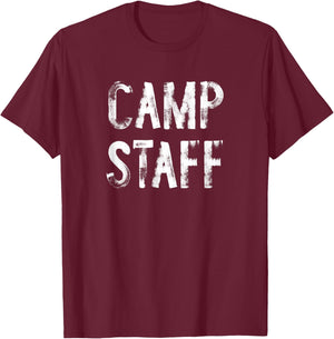 Camp Staff Counselor Camping T-Shirt - T-Shirt | Maroon