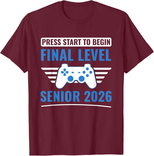 Senior 2026 Class of 2026 Senior T-Shirt - T-Shirt | Maroon