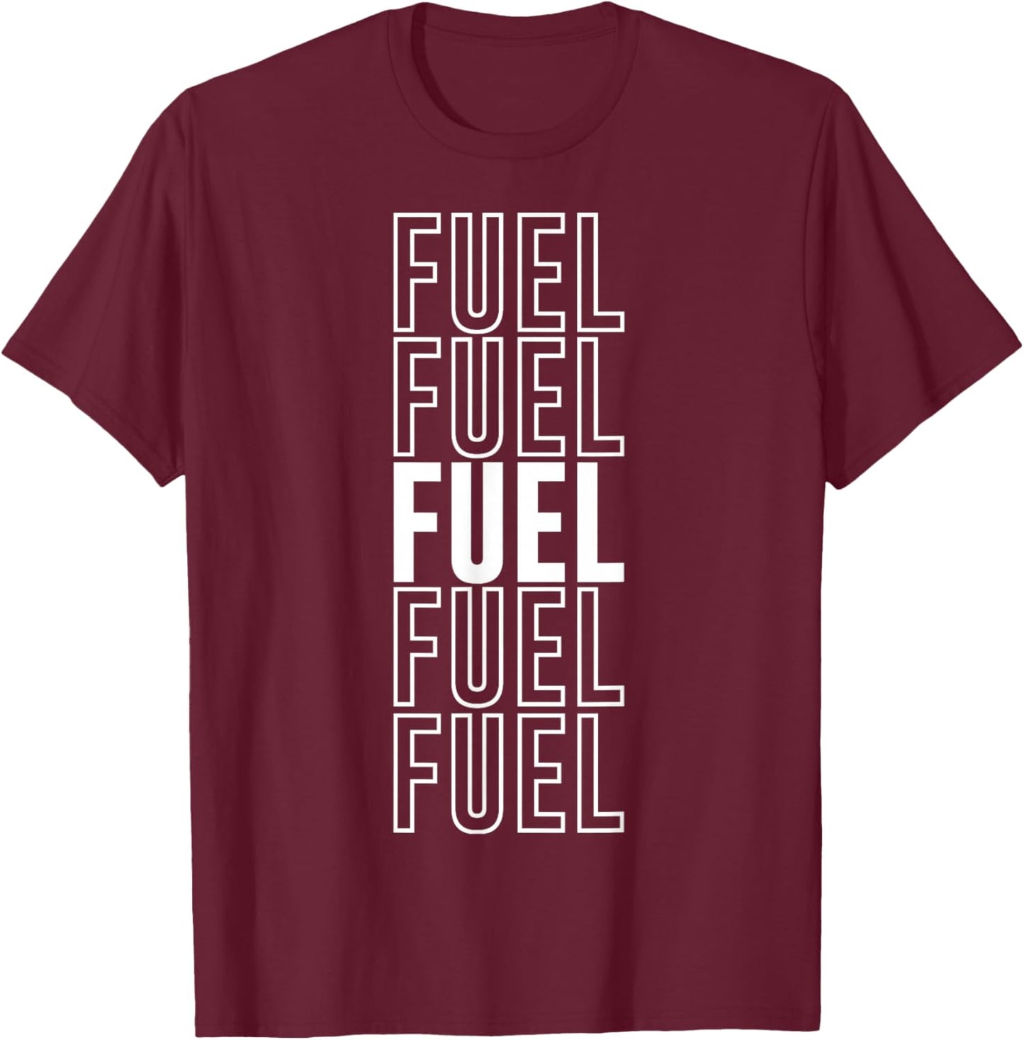 Fuel Black Classic Adults T-Shirt - T-Shirt | Maroon