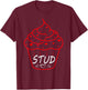 Love Heart Stud Muffin Cupcake Valentines Day T-Shirt - T-Shirt | Maroon