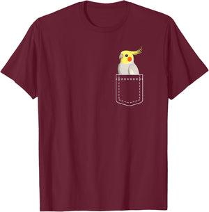 Cockatiel Pocket Cockatiel Owner Cockatiel Parrot Lover T-Shirt - T-Shirt | Maroon