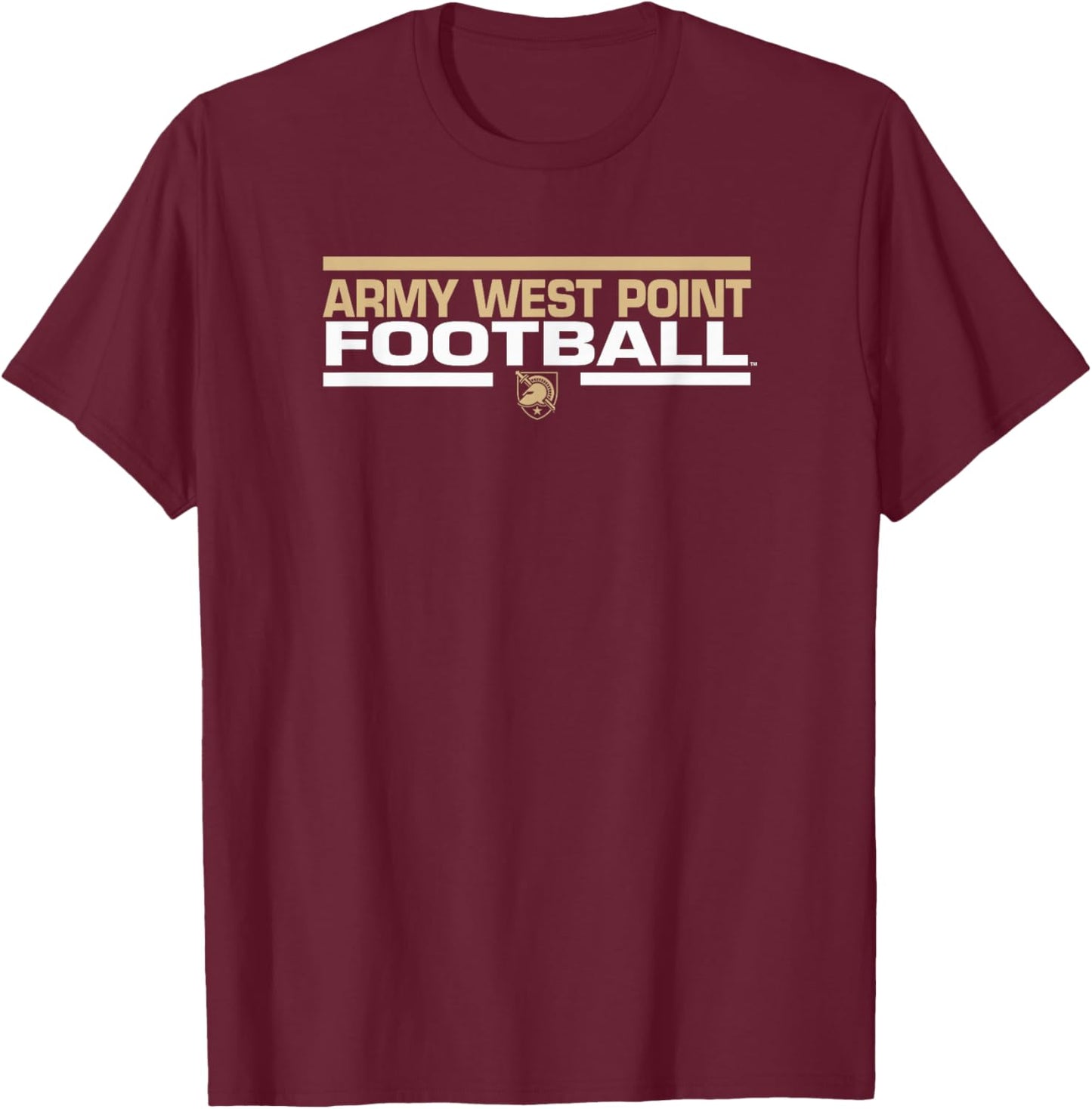 Army Black Knights Football Tackle Black Officially Licensed T-Shirt - T-Shirt | Maroon