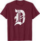 Detroit D Shirt | Detroit 313 Shirt | Detroit Michigan T-Shirt - T-Shirt | Maroon