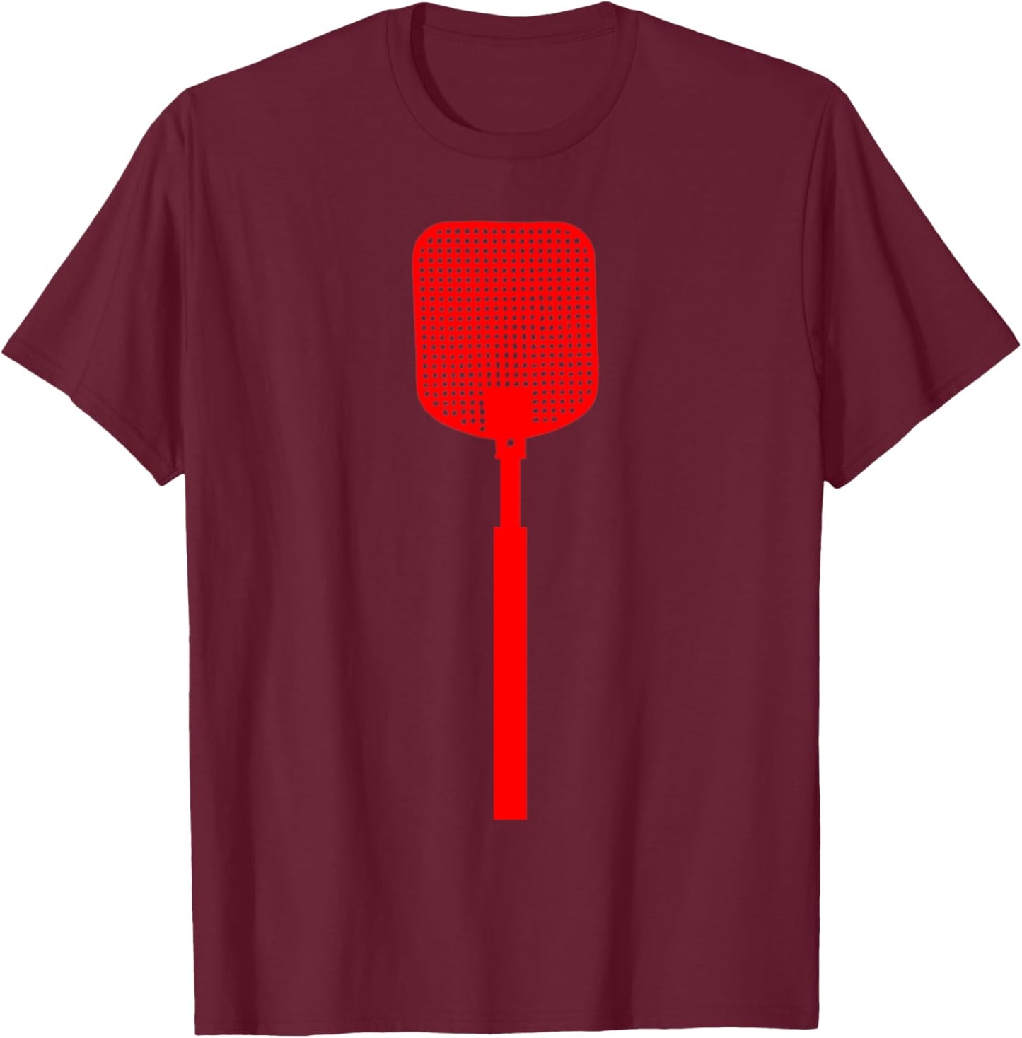 Fly Swatter Funny Lazy DIY Easy Halloween Party Costume Idea T-Shirt - T-Shirt | Maroon