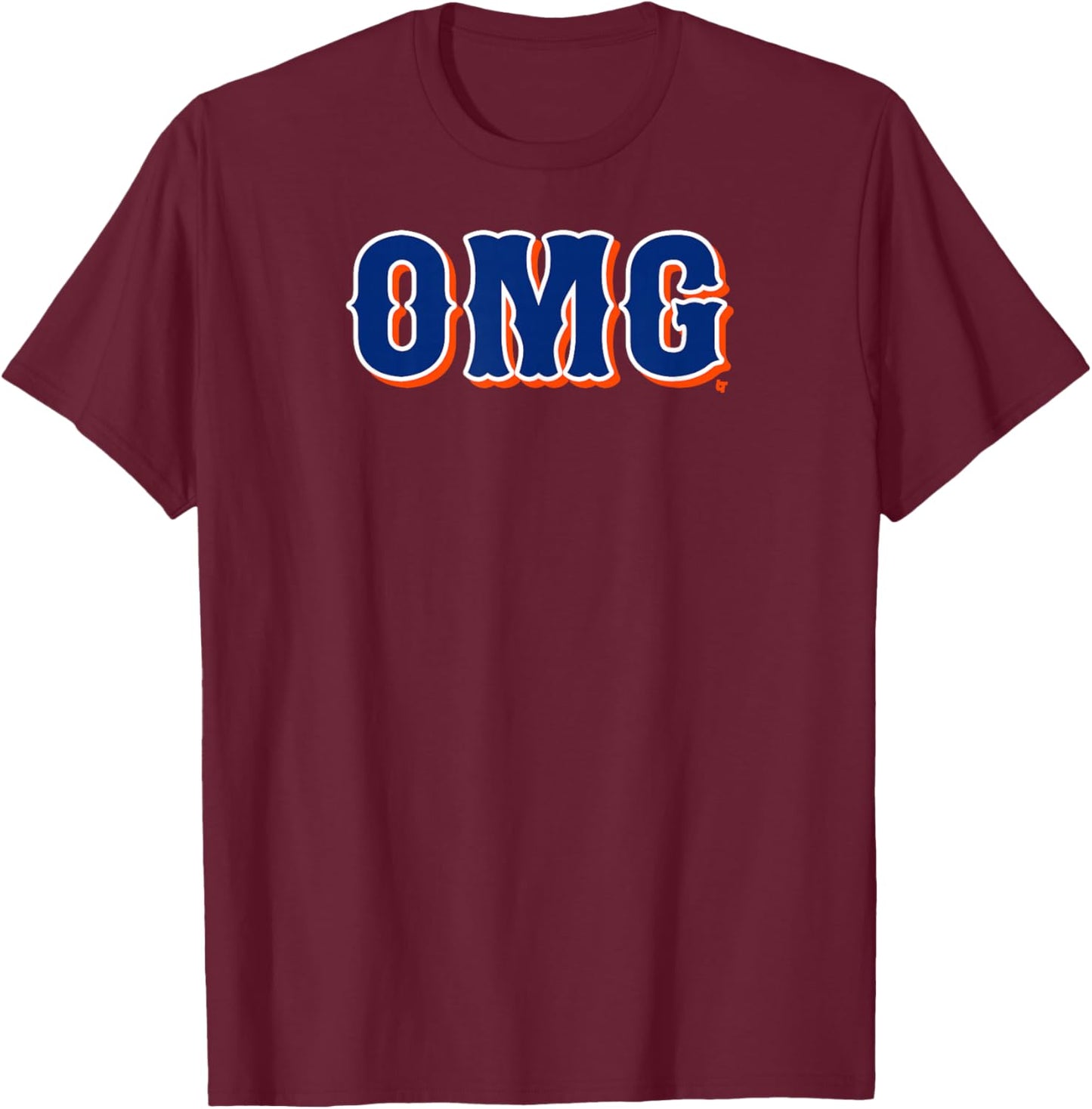 OMG - New York Baseball T-Shirt - T-Shirt | Maroon