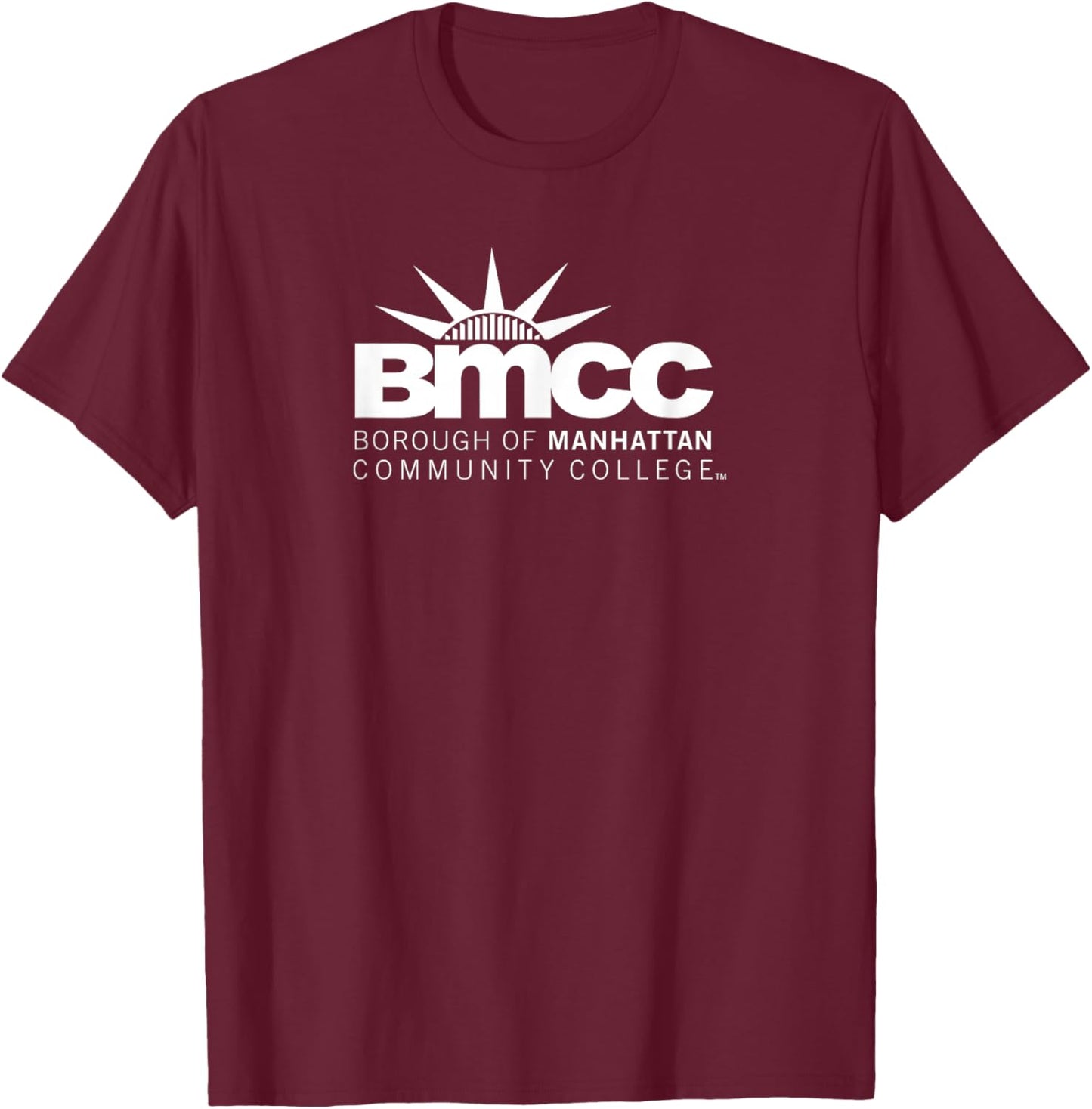 Manhattan Community College BMCC Panthers Primary Logo T-Shirt - T-Shirt | Maroon