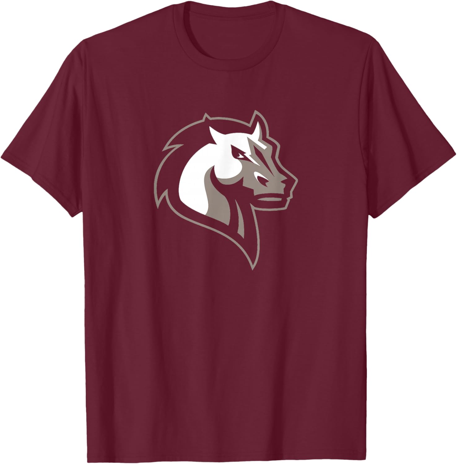 Mercy University Mavericks Athletics Mavs Logo T-Shirt - T-Shirt | Maroon