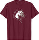 Mercy University Mavericks Athletics Mavs Logo T-Shirt - T-Shirt | Maroon