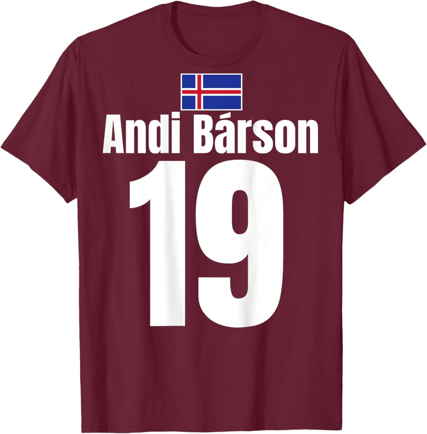 Andi Bárson Nr.19 An Die Bar Bierchen Island Mallorca Bier T-Shirt - T-Shirt | Maroon