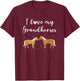 I Love My Grand Horses Funny Horse Grandma Grandmother Quote T-Shirt - T-Shirt | Maroon
