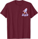 Two The Moon Dad of The Birthday Girl Astronaut Family T-Shirt - T-Shirt | Maroon
