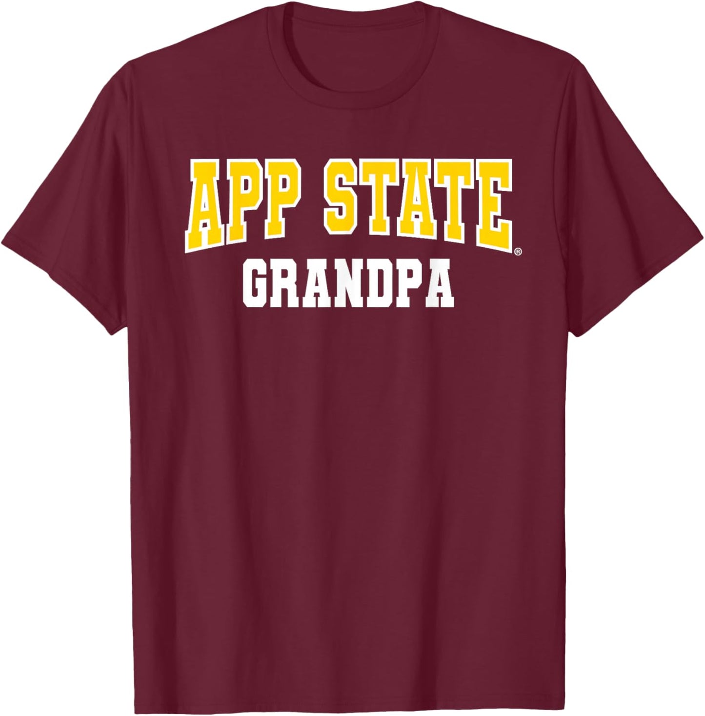 App State Grandpa Mountaineers NCAA APPSTATE111 T-Shirt - T-Shirt | Maroon