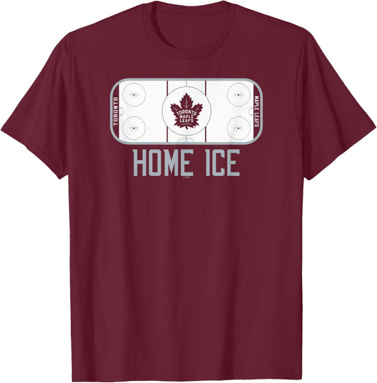 Toronto Maple Leafs Home Ice Blue Officially Licensed T-Shirt - T-Shirt | Maroon