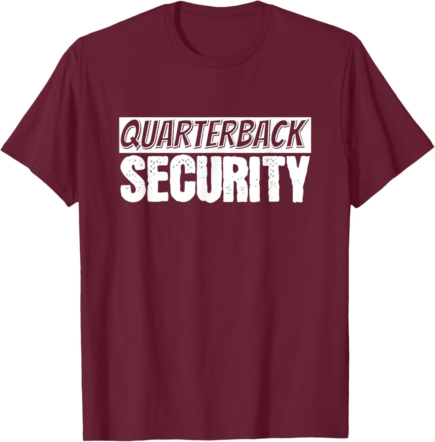 Football Offensive Line Quarterback Protection Lineman T-Shirt - T-Shirt | Maroon