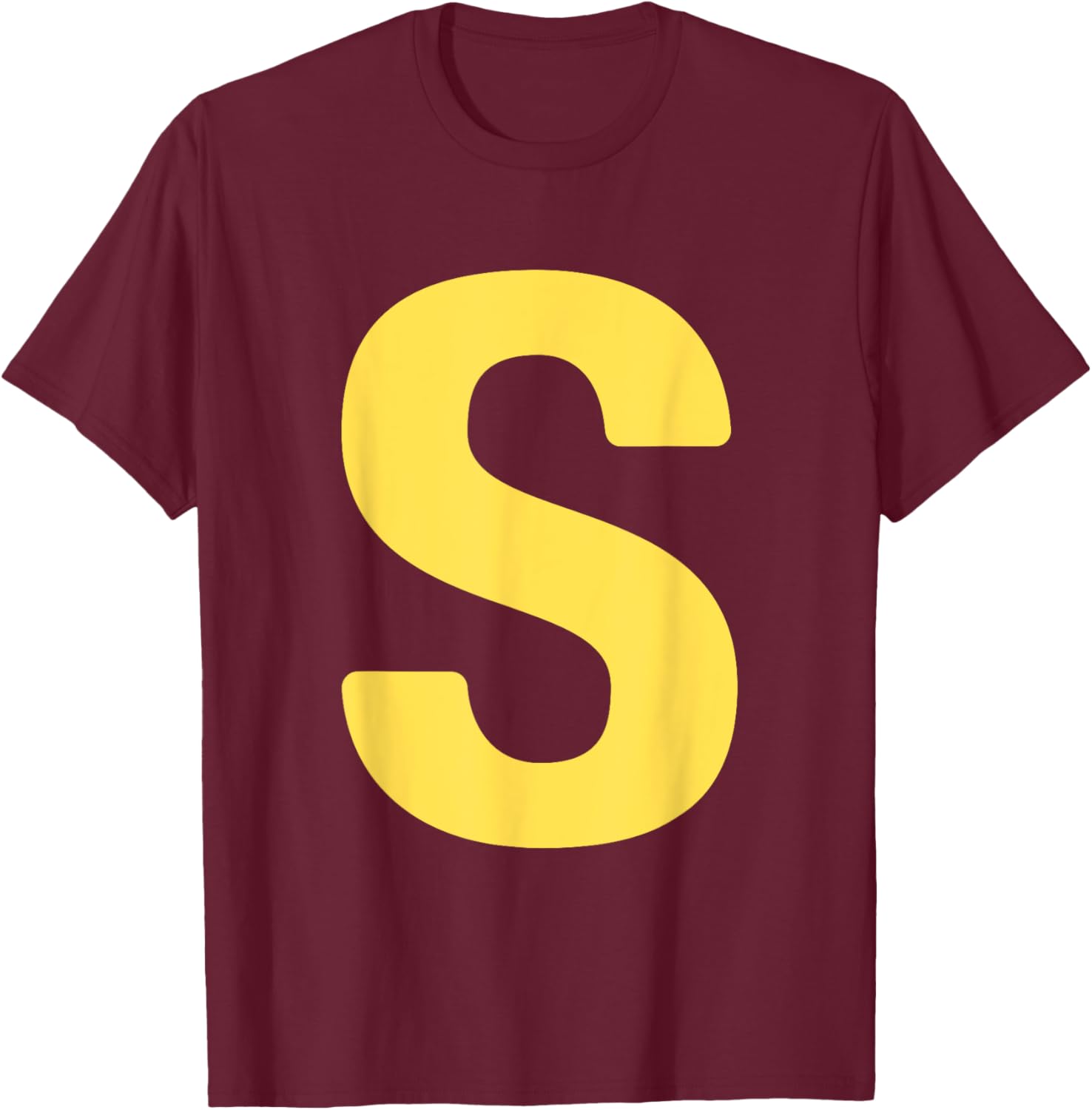 Letter S Funny Chipmunk Groupe Matching Halloween Costume T-Shirt - T-Shirt | Maroon