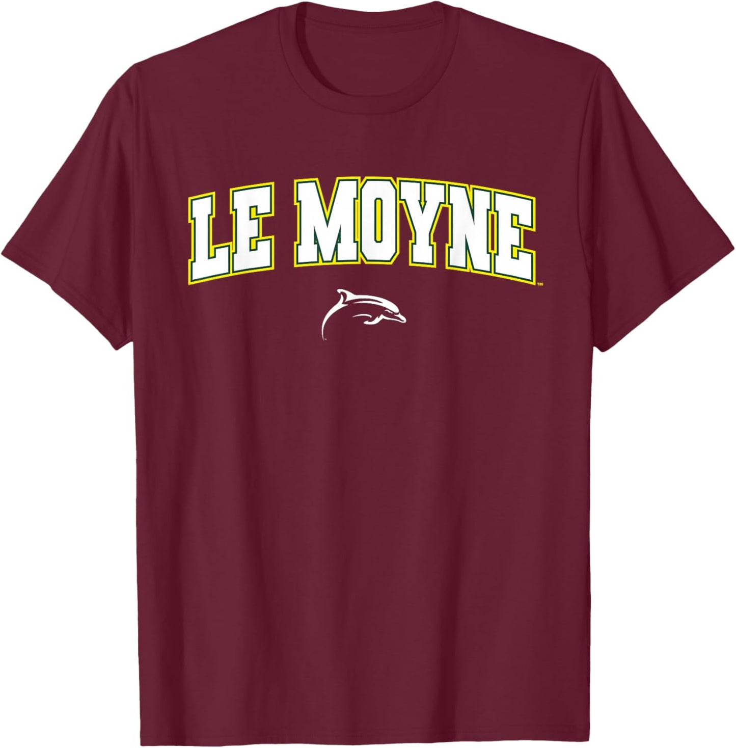 Le Moyne College Dolphins Arch Logo T-Shirt - T-Shirt | Maroon