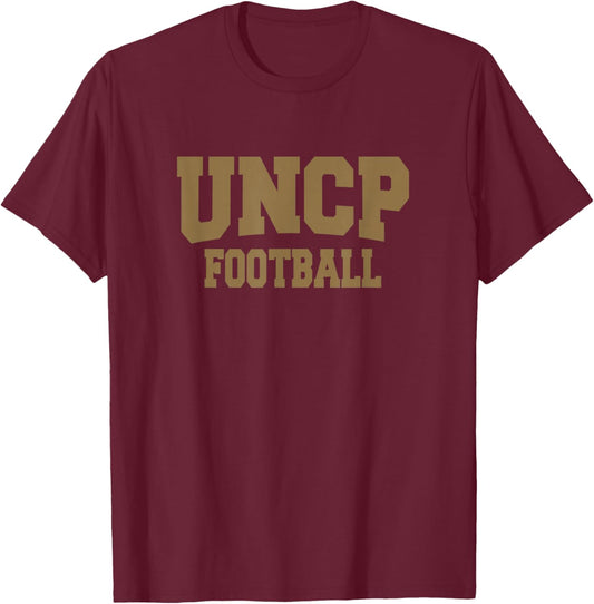 UNCP Football Braves Apparel Sports Fan T-Shirt - T-Shirt | Maroon