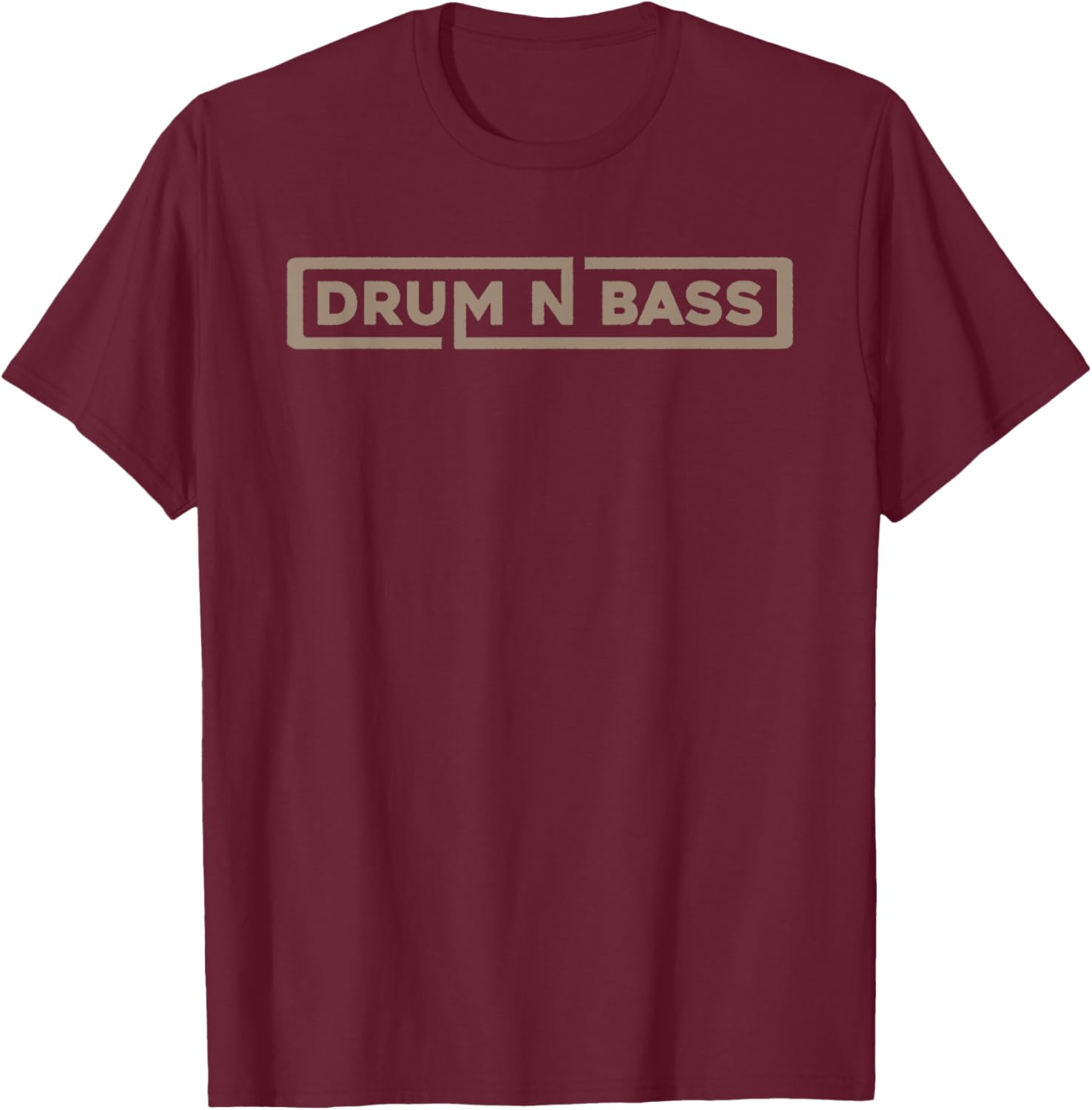 Drum and Bass Underground Junglist DNB Basslines T-Shirt - T-Shirt | Maroon
