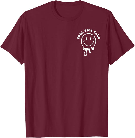 Cool Tios Club, Pregnancy Announcement Uncle Father's Day T-Shirt - T-Shirt | Maroon