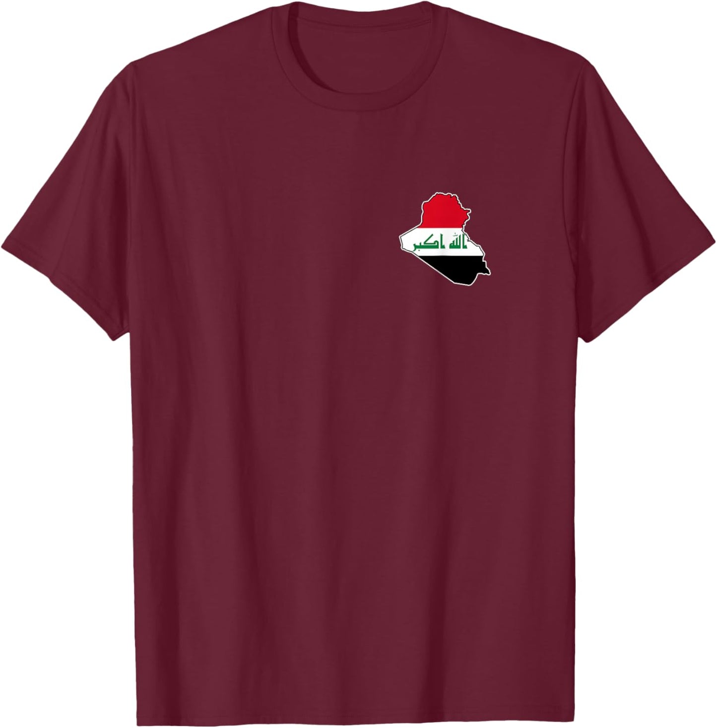 Irak-Flagge, IRQ Bagdad Home, Iraqi Pride, I Love Irak T-Shirt - T-Shirt | Maroon