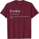 Onward! Pookie - Women's X-Small Black Meme - Short Sleeve - Mock Collar - Regular Fit - Imported T-Shirt - T-Shirt | Maroon