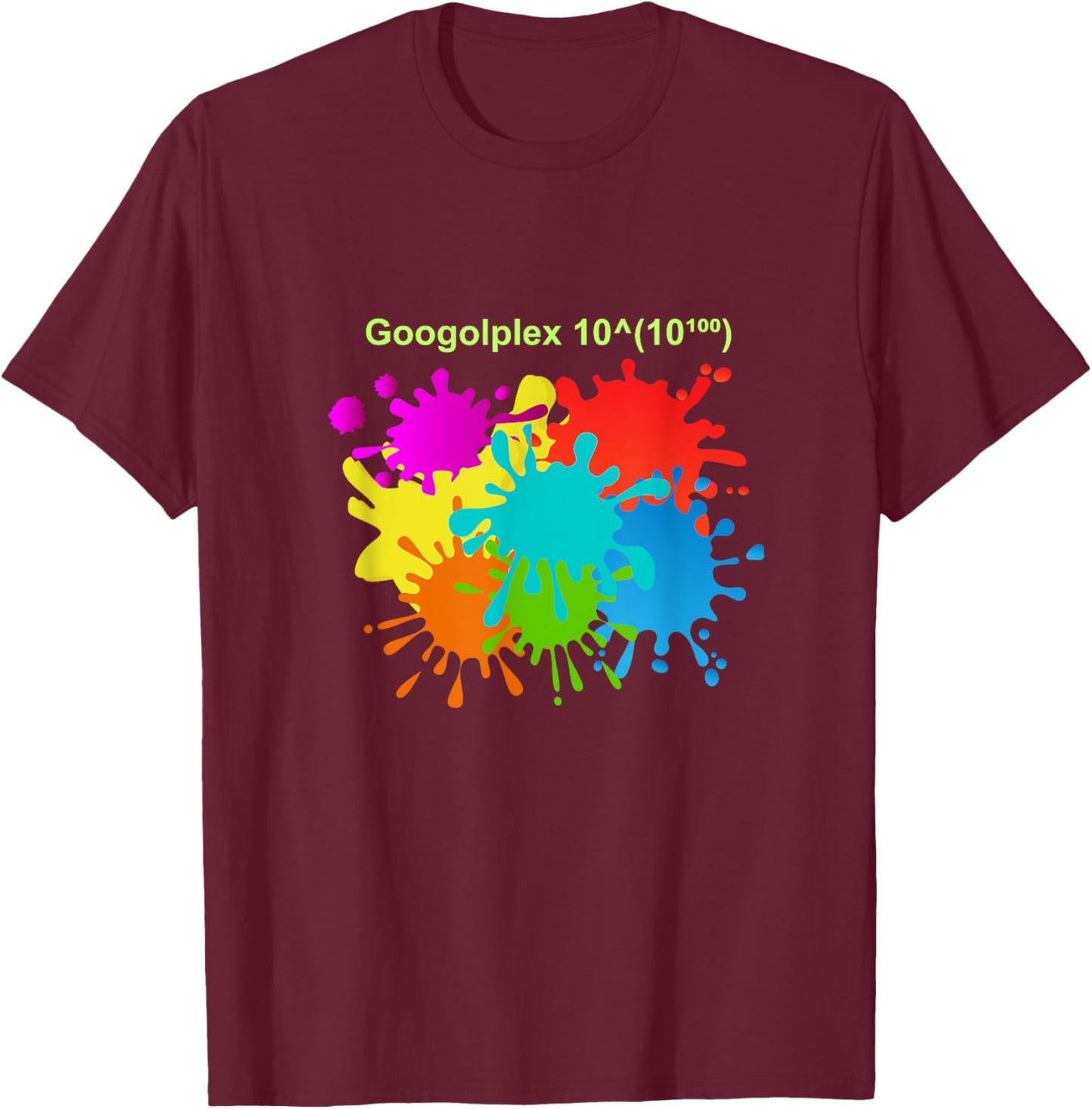 Googolplex Paint T-Shirt - T-Shirt | Maroon