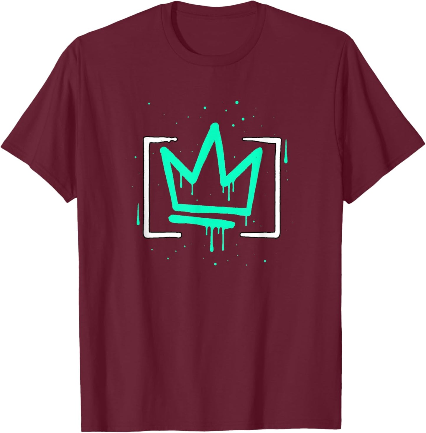 Light Teal Aqua Color Neighbourhood Royalty Teal Aqua T-Shirt - T-Shirt | Maroon