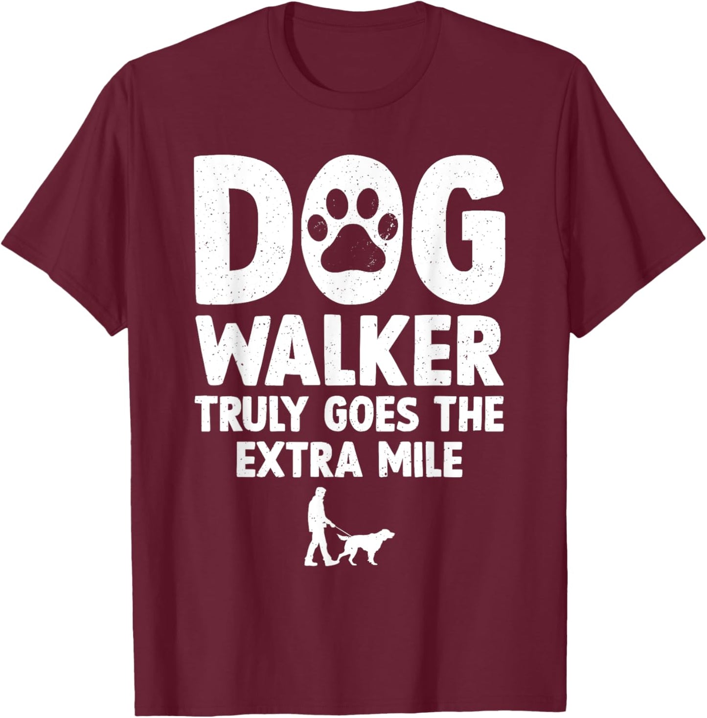 Cool Dog Walker Design Women Pet Walker Dog Walking T-Shirt - T-Shirt | Maroon
