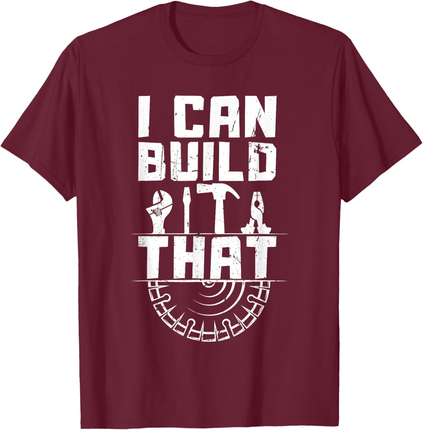 Funny Woodworking Design For Carpenter Men Women Carpentry T-Shirt - T-Shirt | Maroon