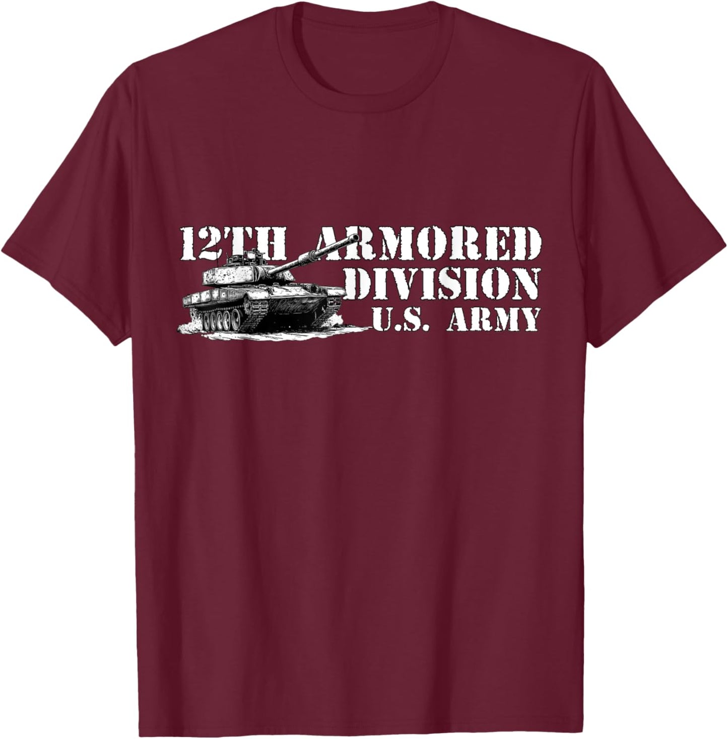12th Armored Division Hellcat Division Retro Veterans Day Men Women Kids T-Shirt - T-Shirt | Maroon