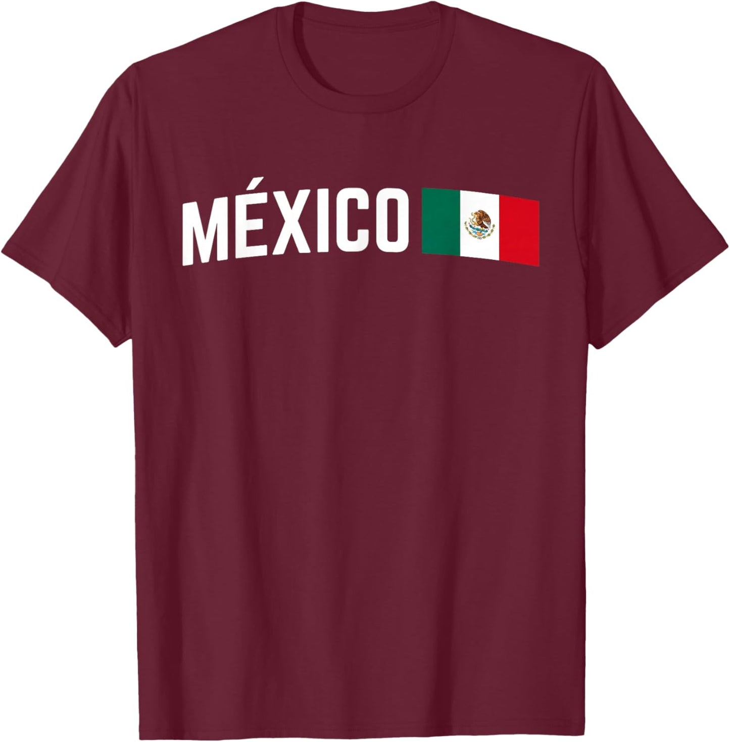 Mexico Flag Mexican Culture Graphic T-Shirt - T-Shirt | Maroon