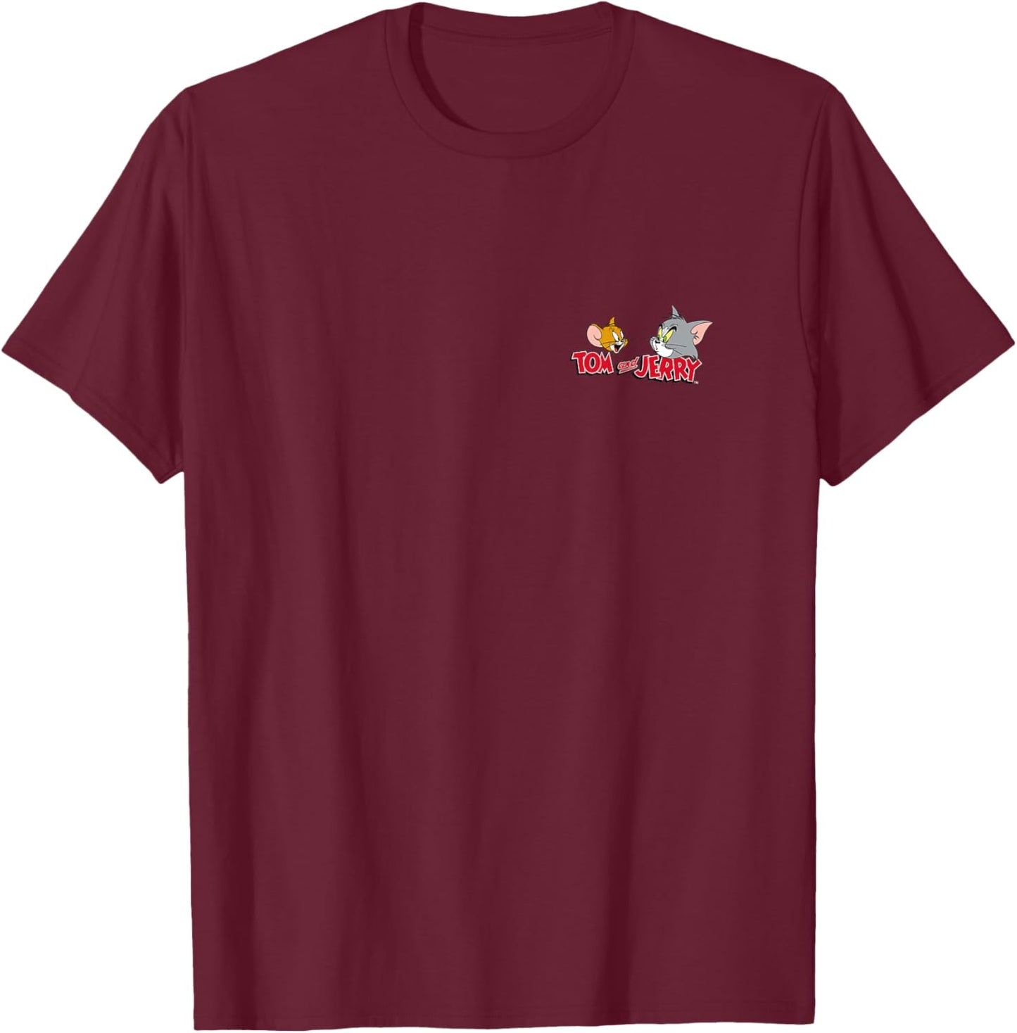 Tom and Jerry Classic Cartoon Animation Comedy PAPL2554 T-Shirt - T-Shirt | Maroon