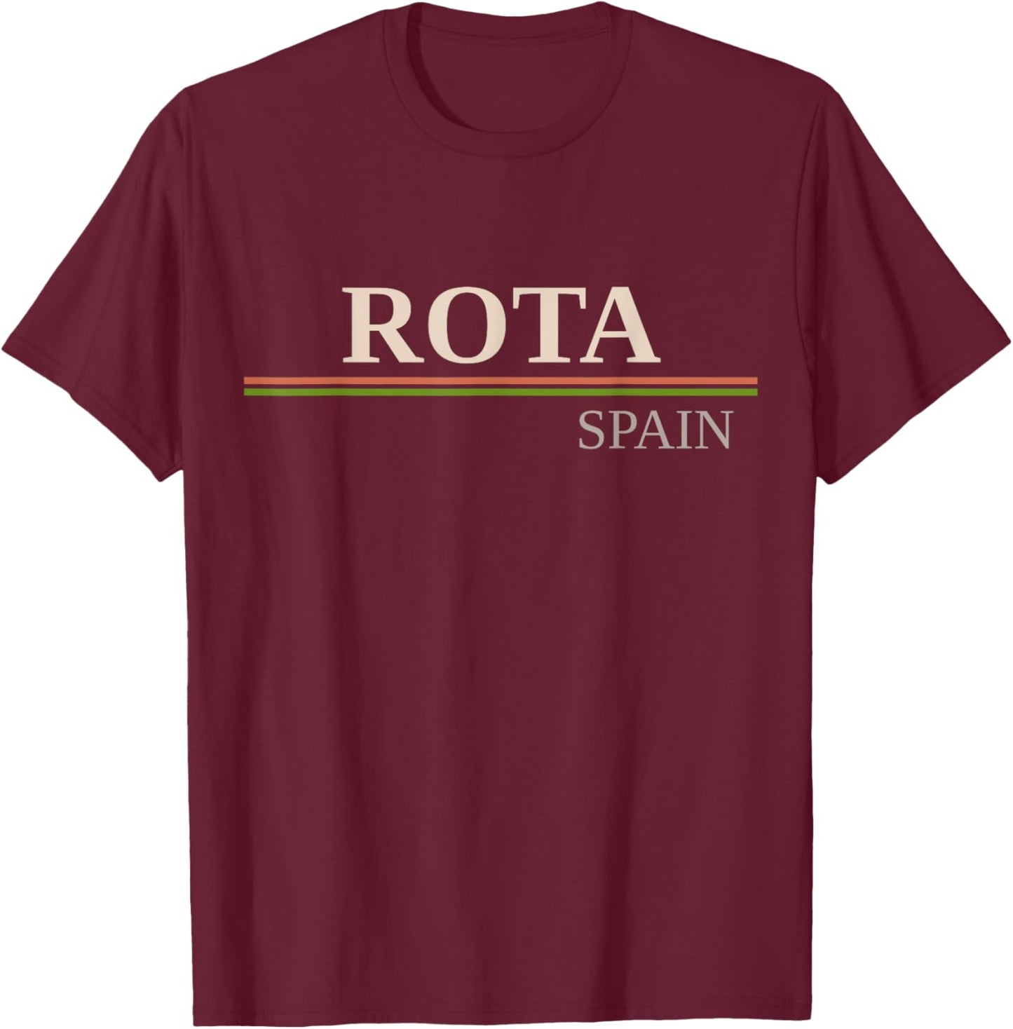 Rota Spain T-Shirt - T-Shirt | Maroon