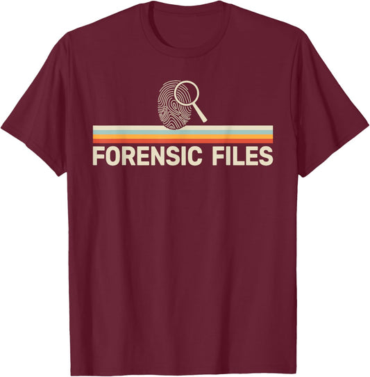 Forensics Crime Investigator retro Forensic Science T-Shirt - T-Shirt | Maroon