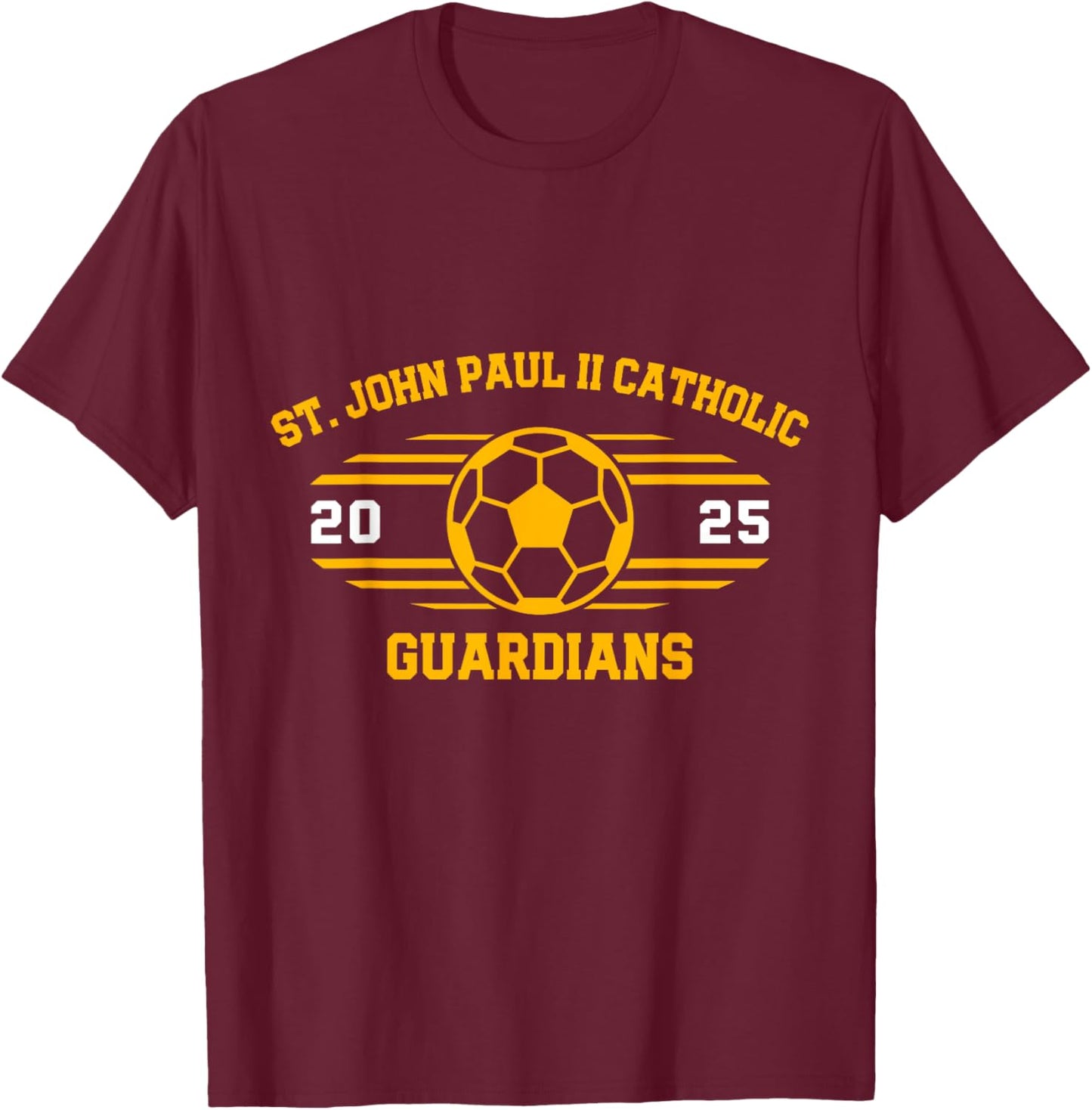 Soccer Ball 2025 T-Shirt - T-Shirt | Maroon