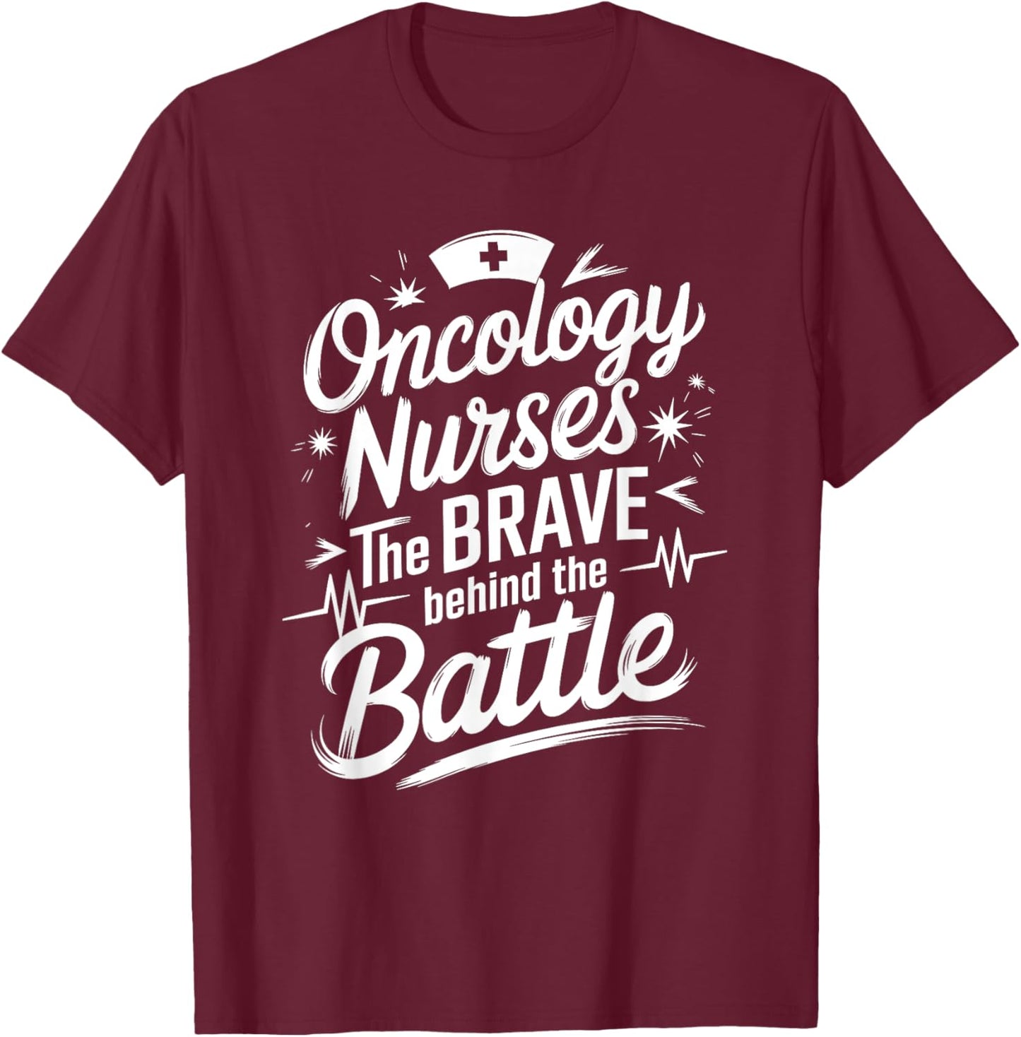 Oncology Nursing Design OCN Nursing Oncology Nurse Squad T-Shirt - T-Shirt | Maroon