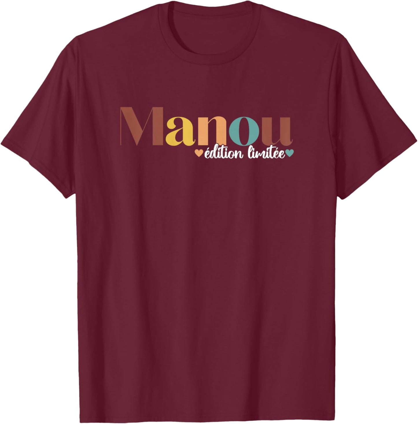 Cadeau Manou Fête des Mères Maman Mamie T-Shirt - T-Shirt | Maroon
