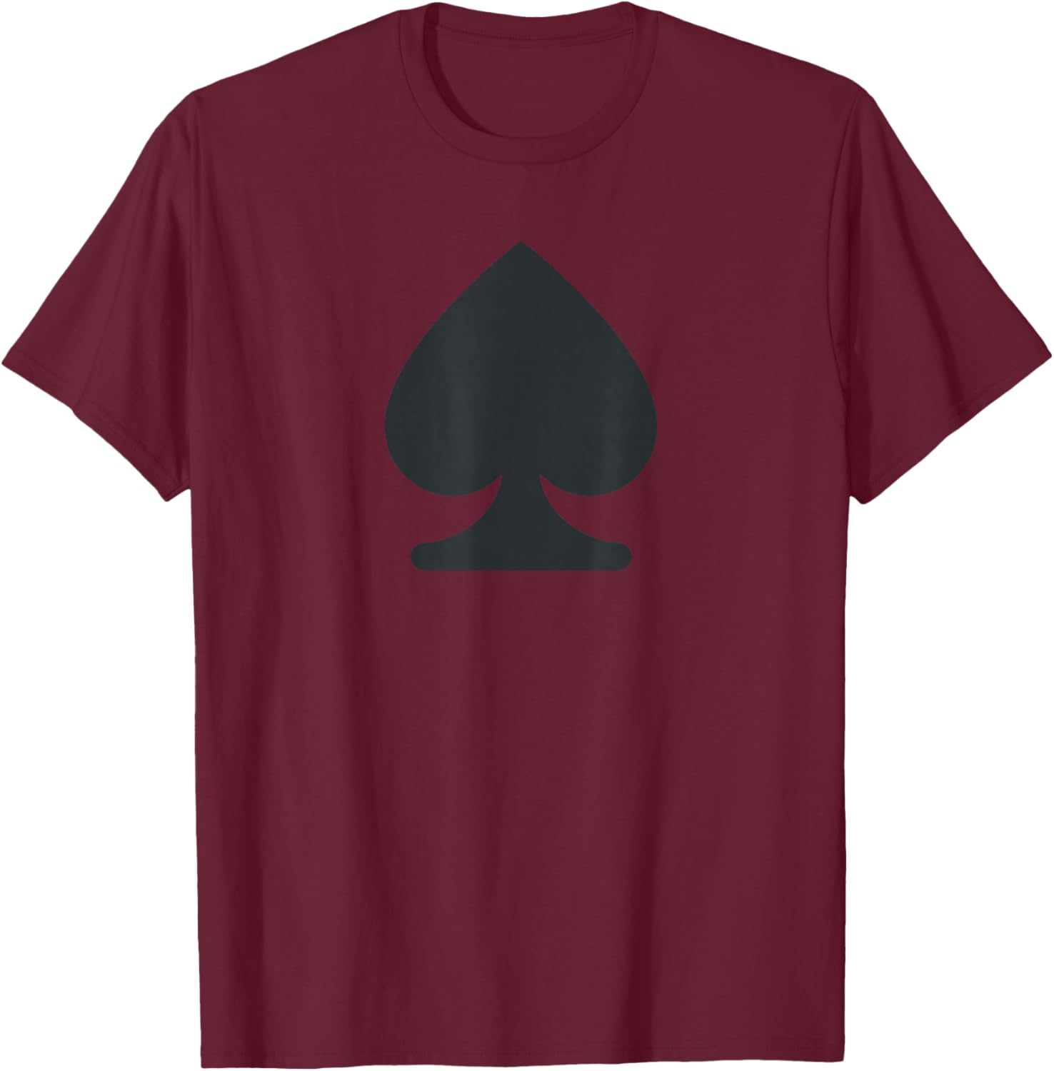 Spade Suit T-Shirt - T-Shirt | Maroon