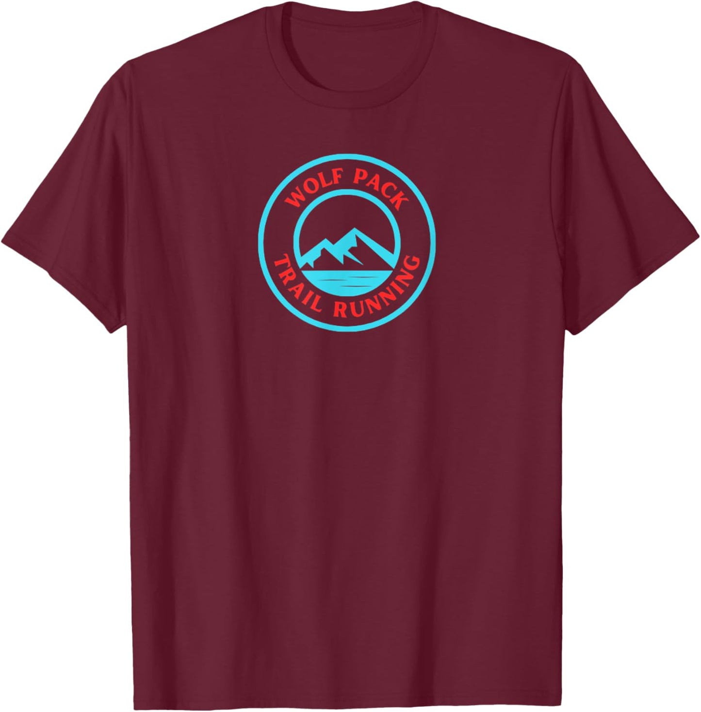 Wolf Pack Trail Running T-Shirt - T-Shirt | Maroon