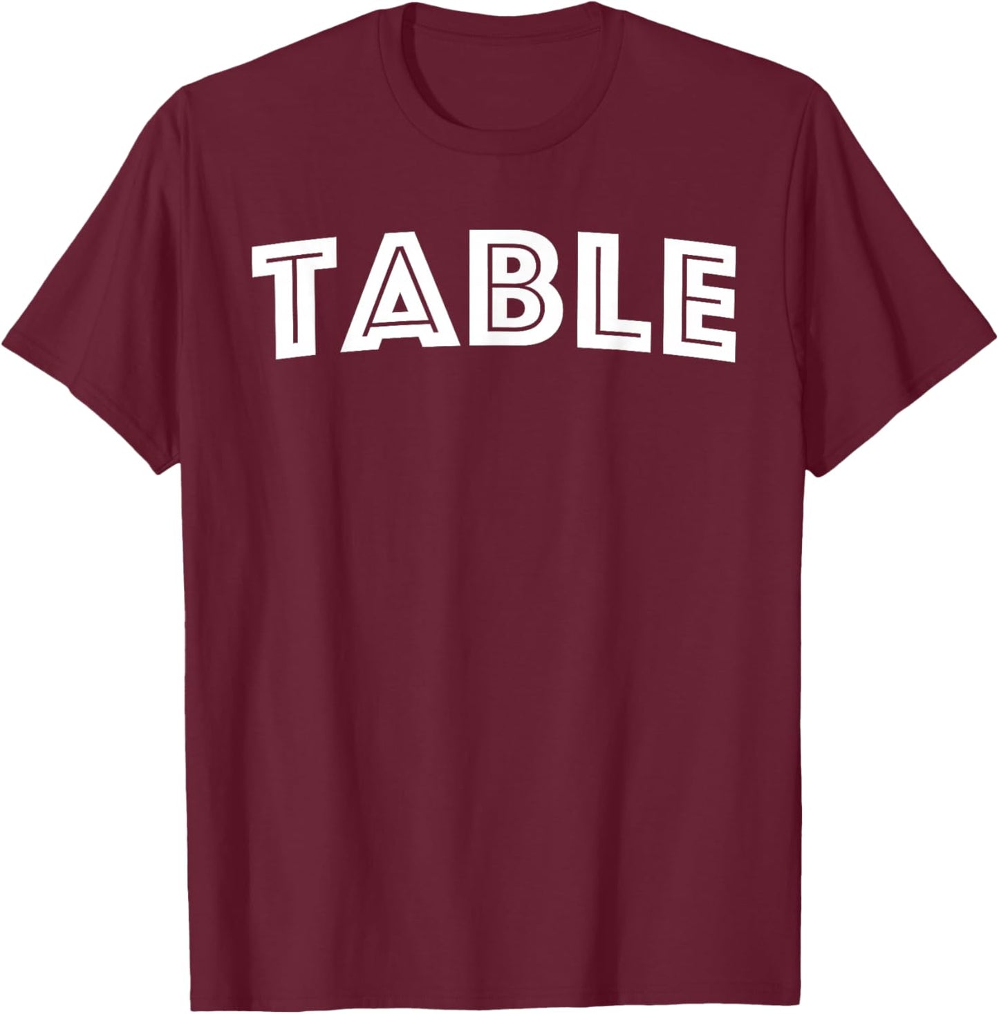 Table T-Shirt - T-Shirt | Maroon