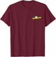 San Diego Baseball Minimalist City Skyline Baseball Lover T-Shirt - T-Shirt | Maroon