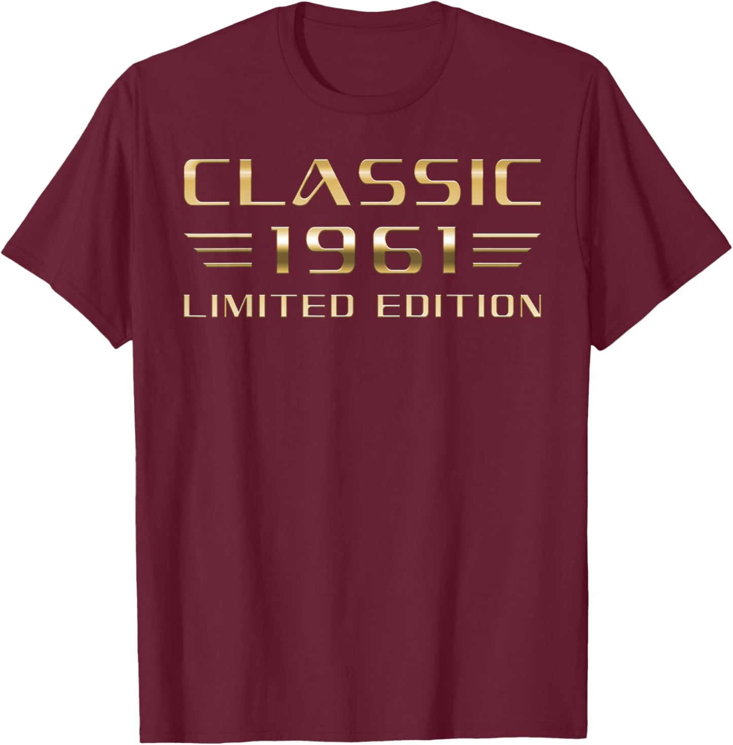 Classic 1961 Limited Edition Classic Car 65th Birthday T-Shirt - T-Shirt | Maroon