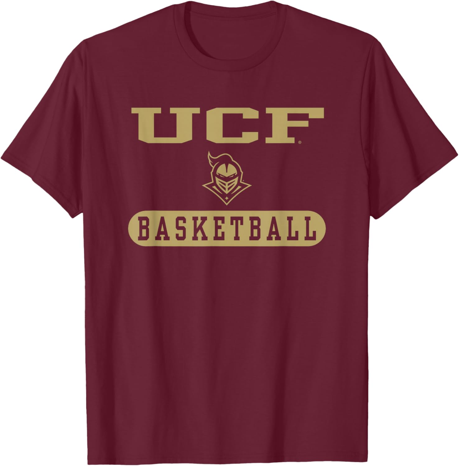 Central Florida Golden Knights Basketball Black T-Shirt - T-Shirt | Maroon